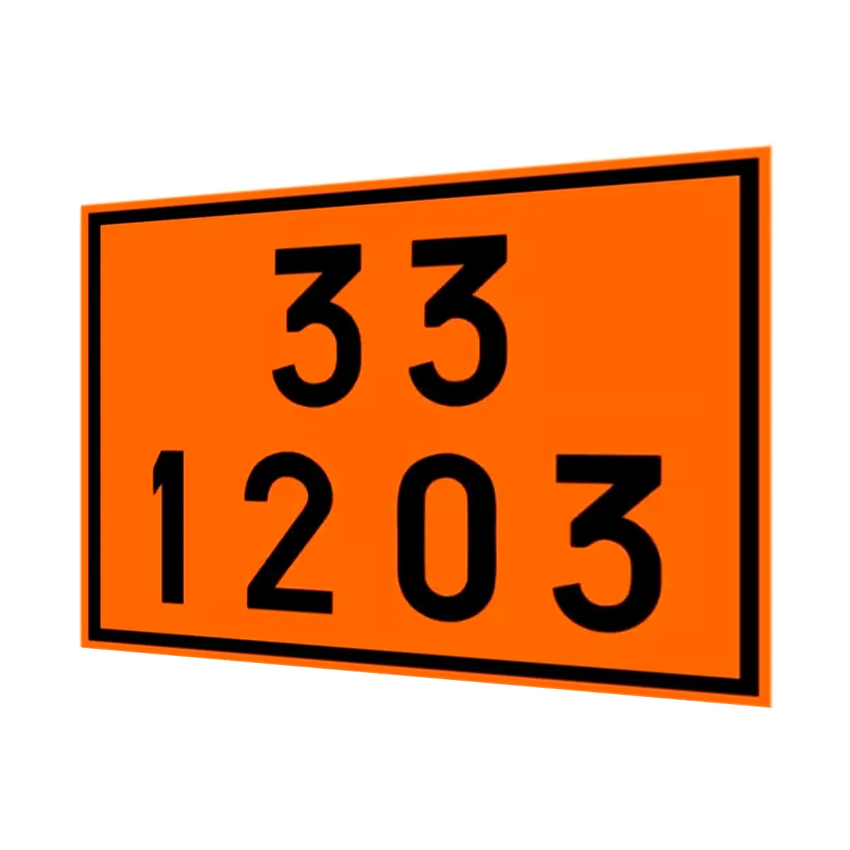Placa de Sinalização para Caminhão Combustível 33 1203