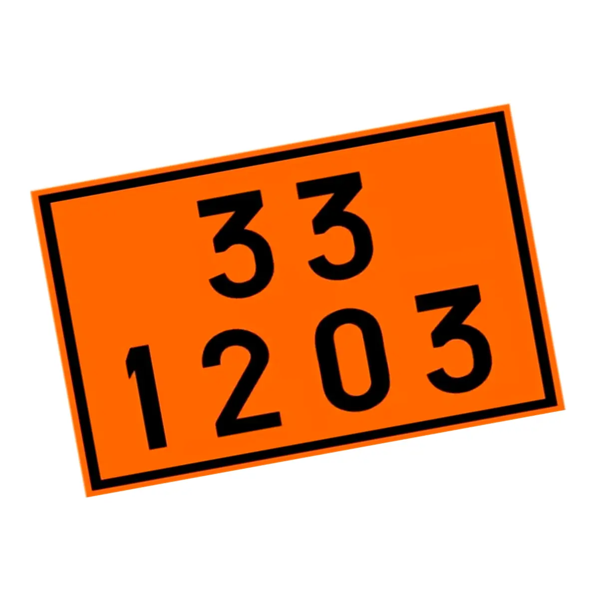 Placa de Sinalização para Caminhão Combustível 33 1203
