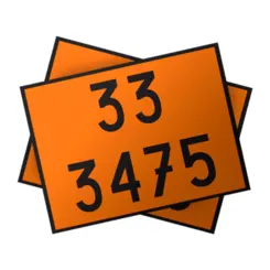 Placa de Sinalização para Caminhão Combustível  33 3475