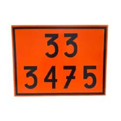 Placa de Sinalização para Caminhão Combustível  33 3475