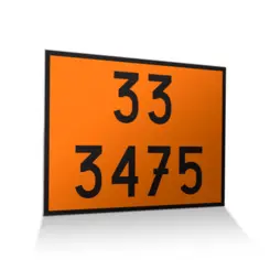 Placa de Sinalização para Caminhão Combustível  33 3475