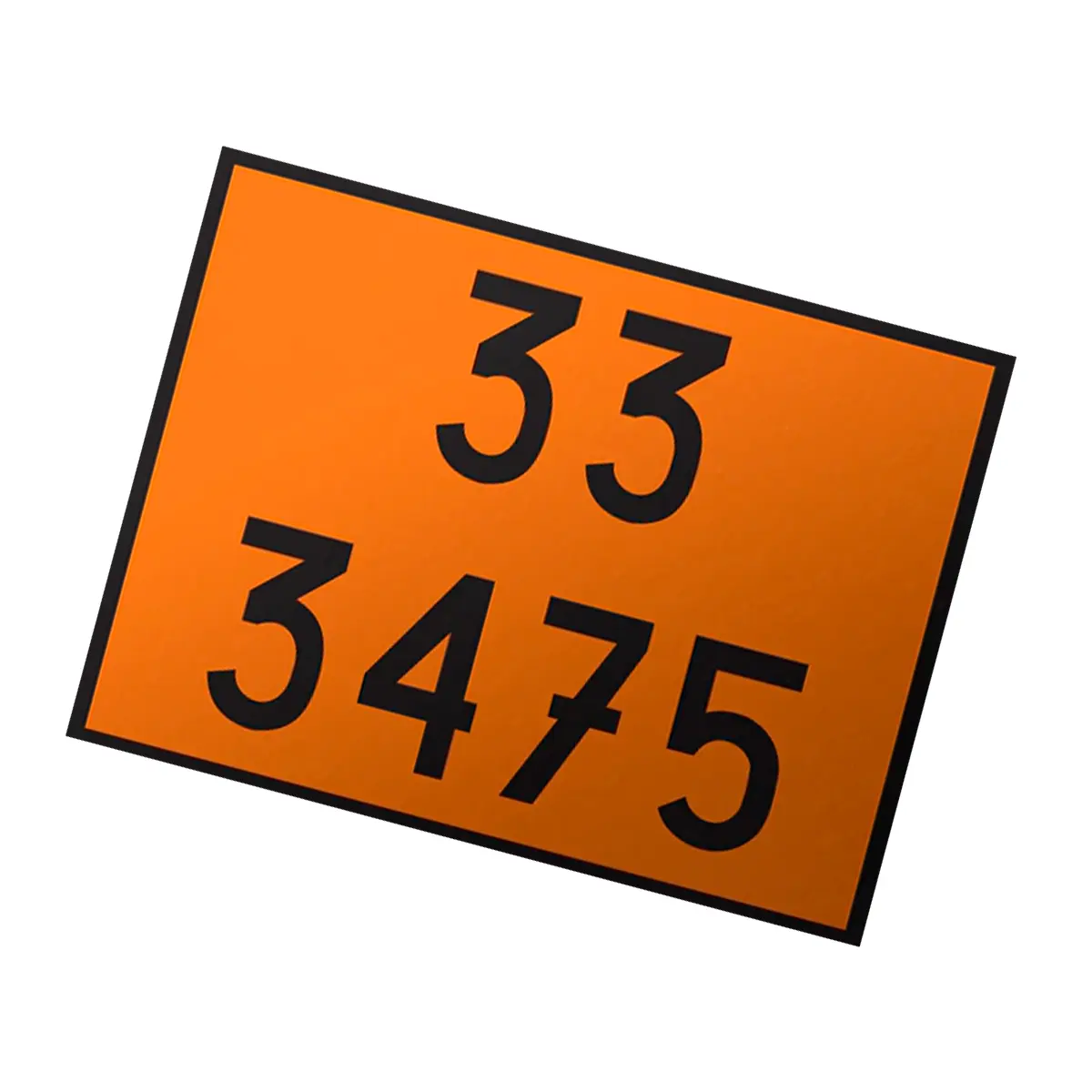 Placa de Sinalização para Caminhão Combustível  33 3475