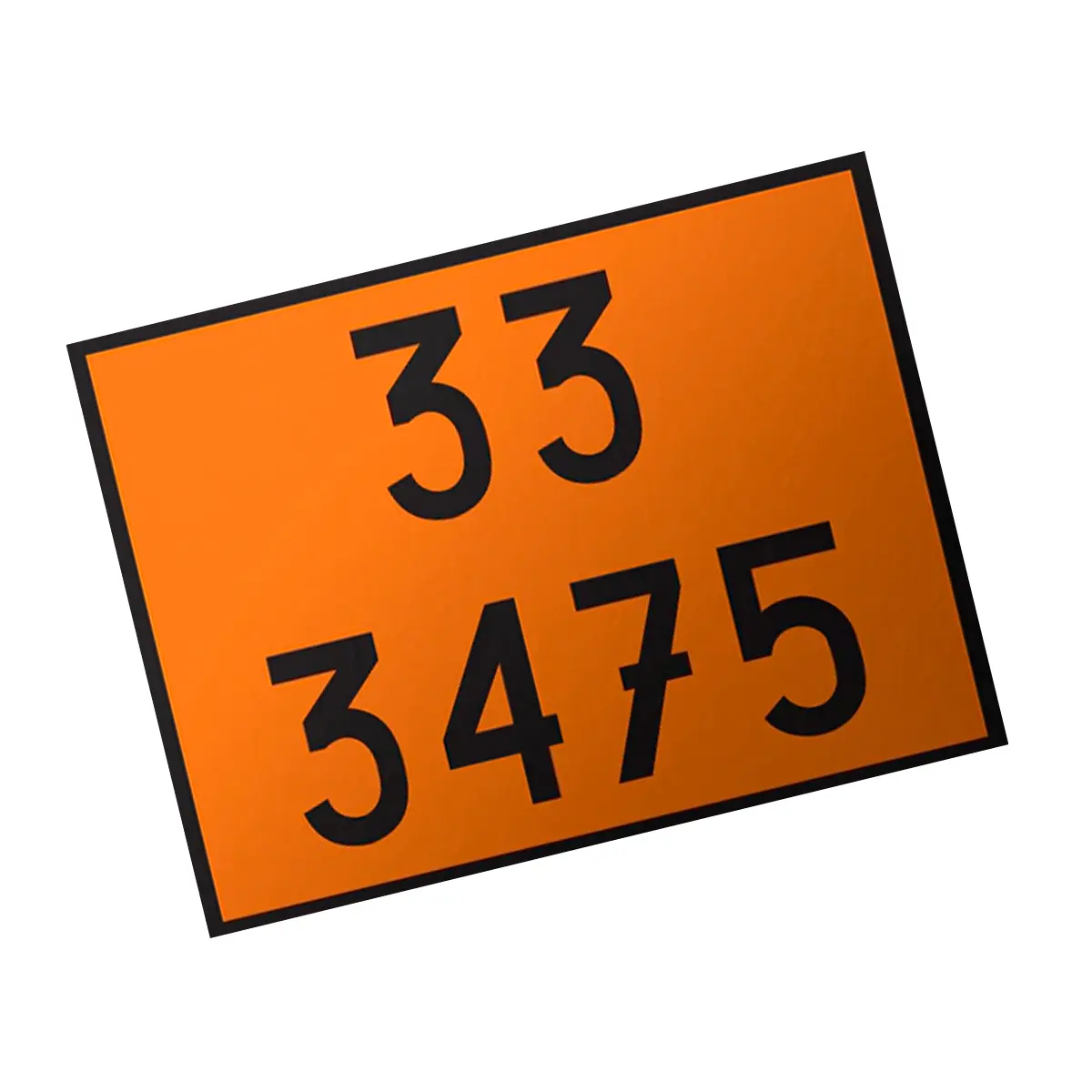 Placa de Sinalização para Caminhão Combustível  33 3475