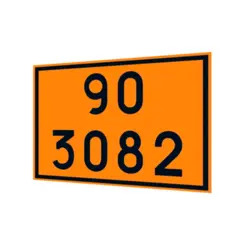 Placa de Sinalização para Caminhão Combustível 90 3082