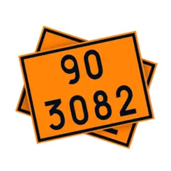 Placa de Sinalização para Caminhão Combustível 90 3082
