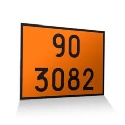 Placa de Sinalização para Caminhão Combustível 90 3082