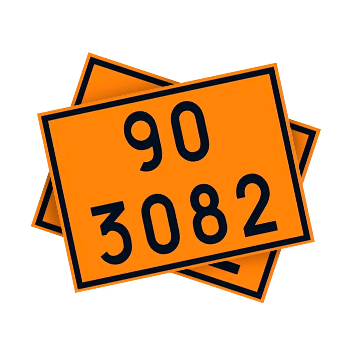 Placa de Sinalização para Caminhão Combustível 90 3082