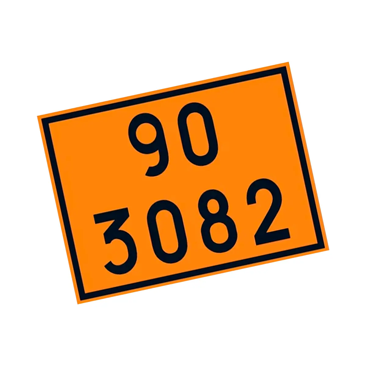 Placa de Sinalização para Caminhão Combustível 90 3082