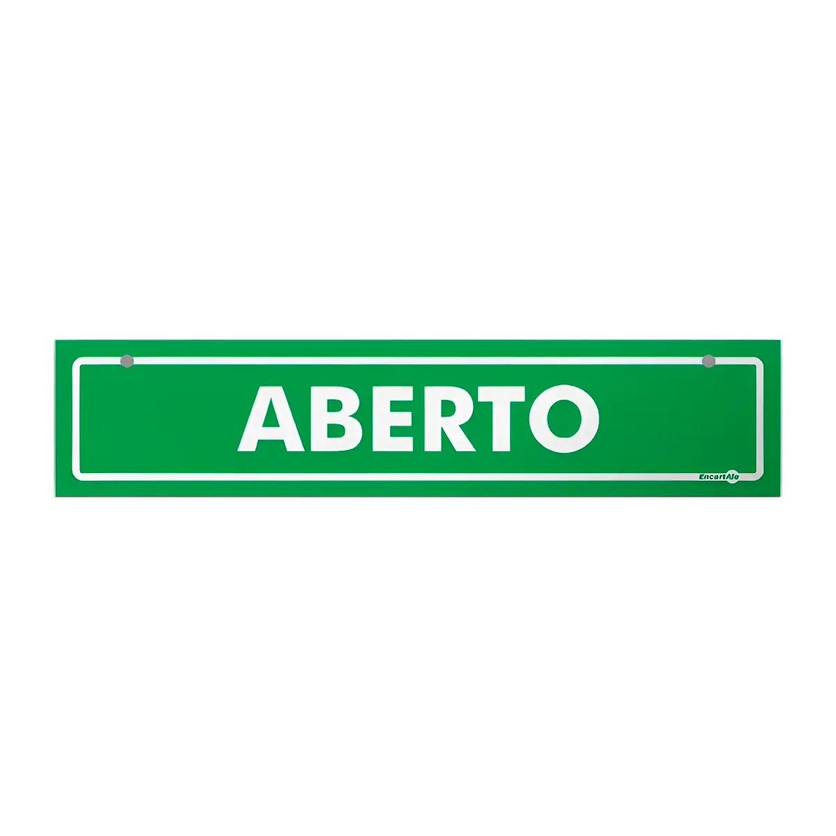 Placa Aberto Fechado - 30x65cm - Encartale