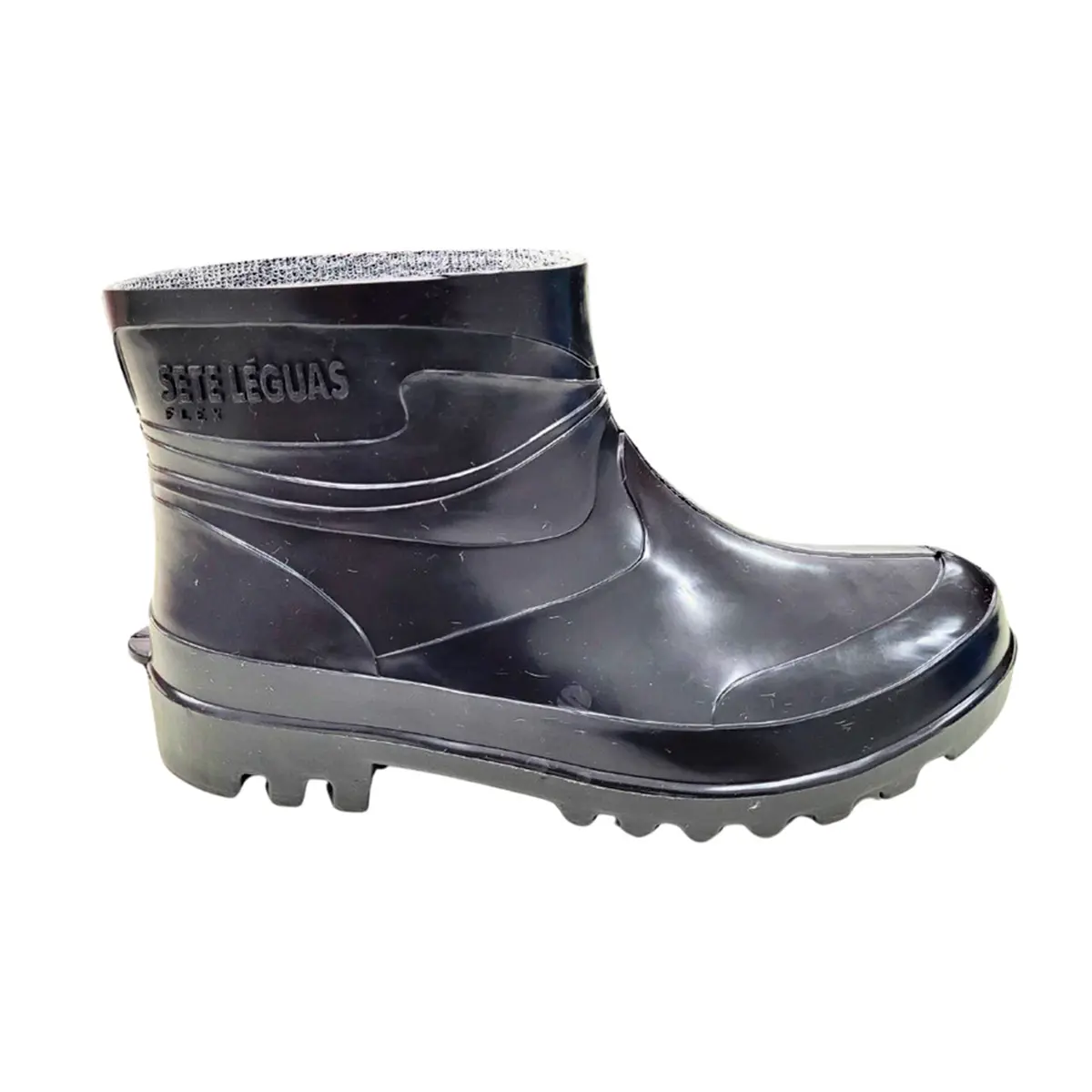 Bota Flex Cano Extra Curto Preta Sete Léguas