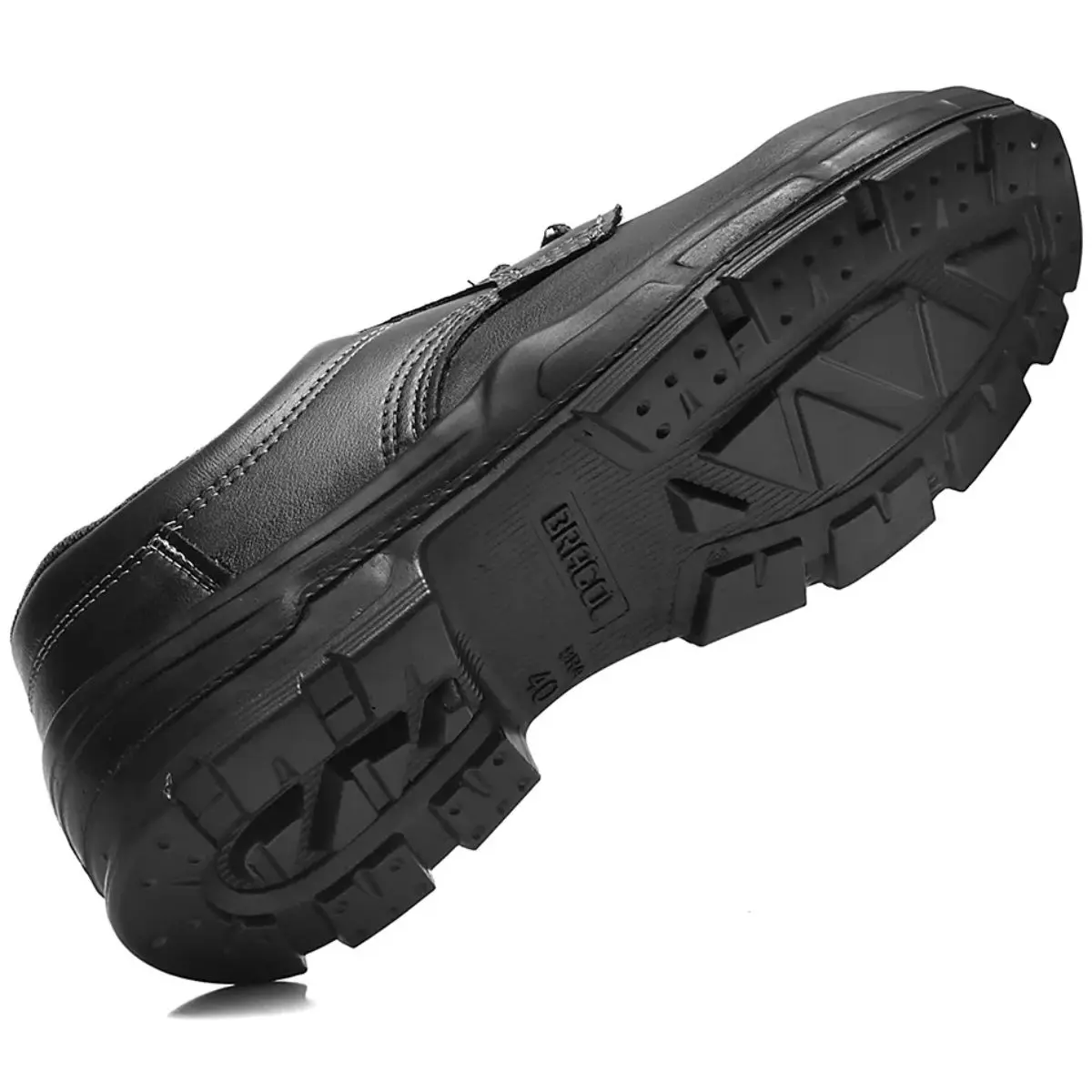 Sapato de segurança amarrar preto 4045BSAS4400 Bracol com bico PVC