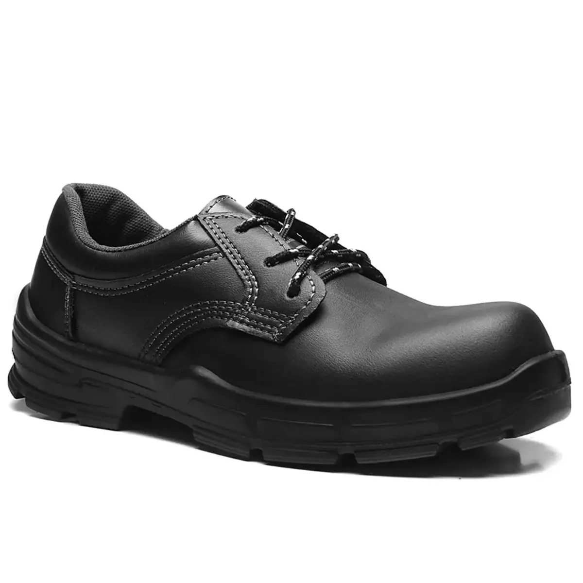 Sapato de segurança amarrar preto 4045BSAS4400 Bracol com bico PVC