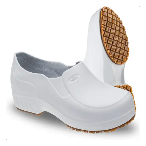 Sapato Antiderrapante EVA Branco Flex Clean - Marluvas
