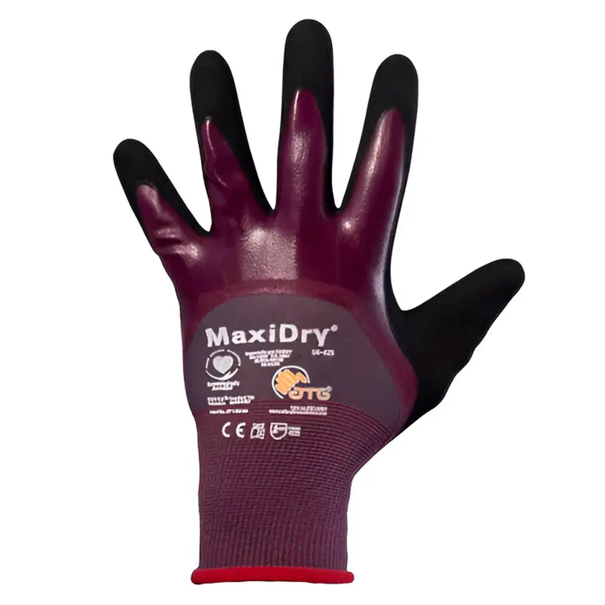 Luva Maxidry Danny Tricotada com Banho Nitrílico Foam
