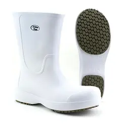 Bota de EVA Cano Longo Soft Work BB86 Branco com Bico Composite