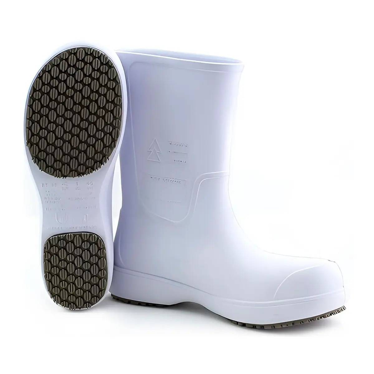 Bota de EVA Cano Longo Soft Work BB86 Branco com Bico Composite