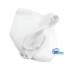 Máscara Respiratória PFF2 Branca com Certificado sem Válvula BRPRO