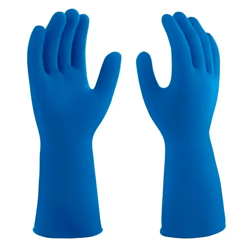 Luva Látex com forro Azul PPM08 - Proteplus