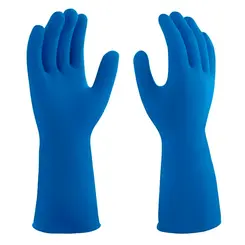 Luva Látex com forro Azul PPM08 - Proteplus