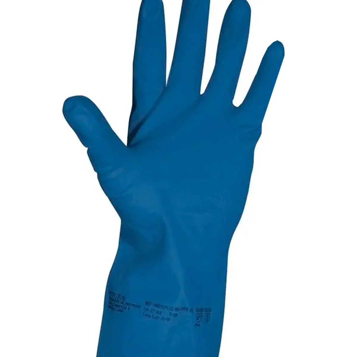 Luva Látex com forro Azul PPM08 - Proteplus