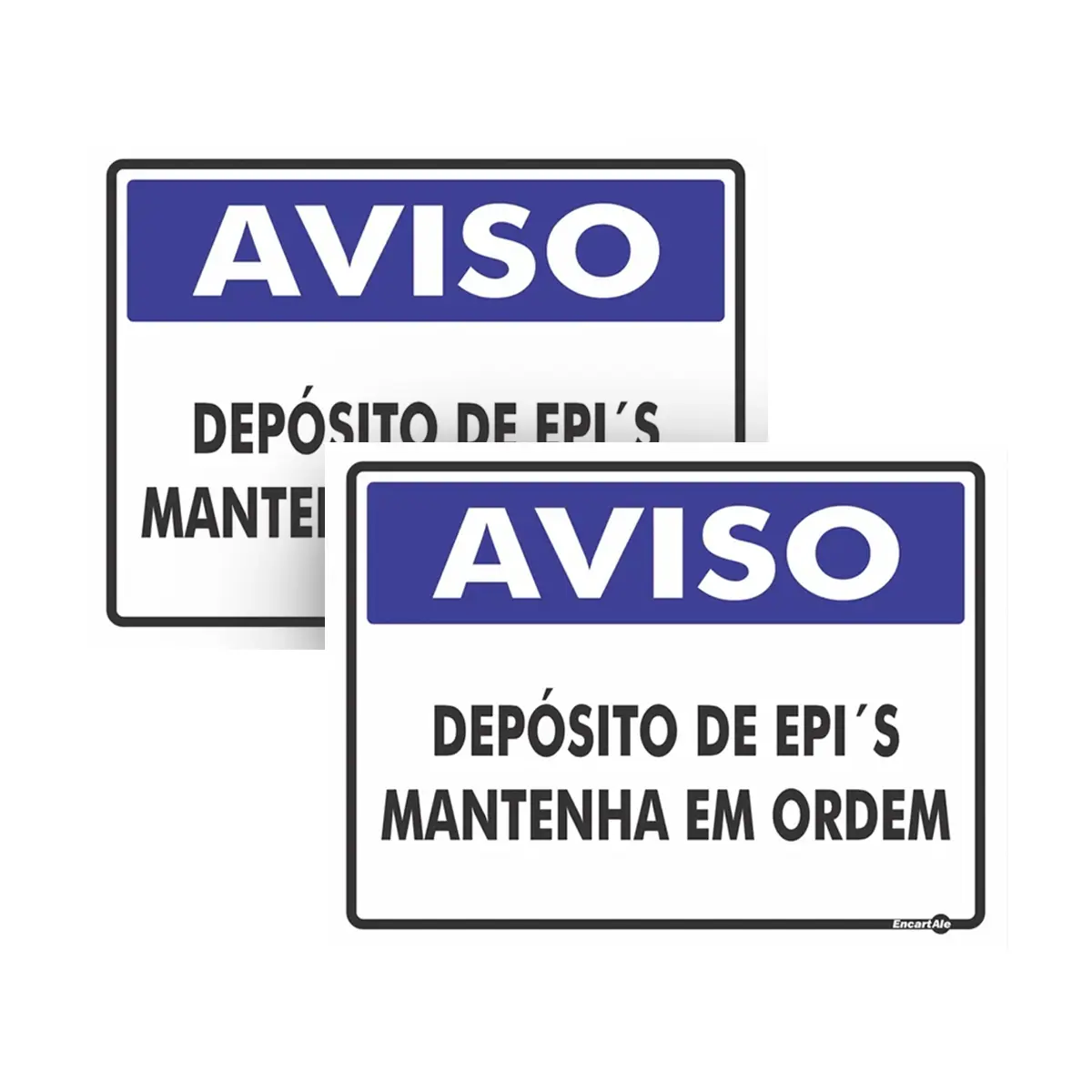 Placa Aviso Depósito De Epis Mantenha Em Ordem 20X30cm Encartale