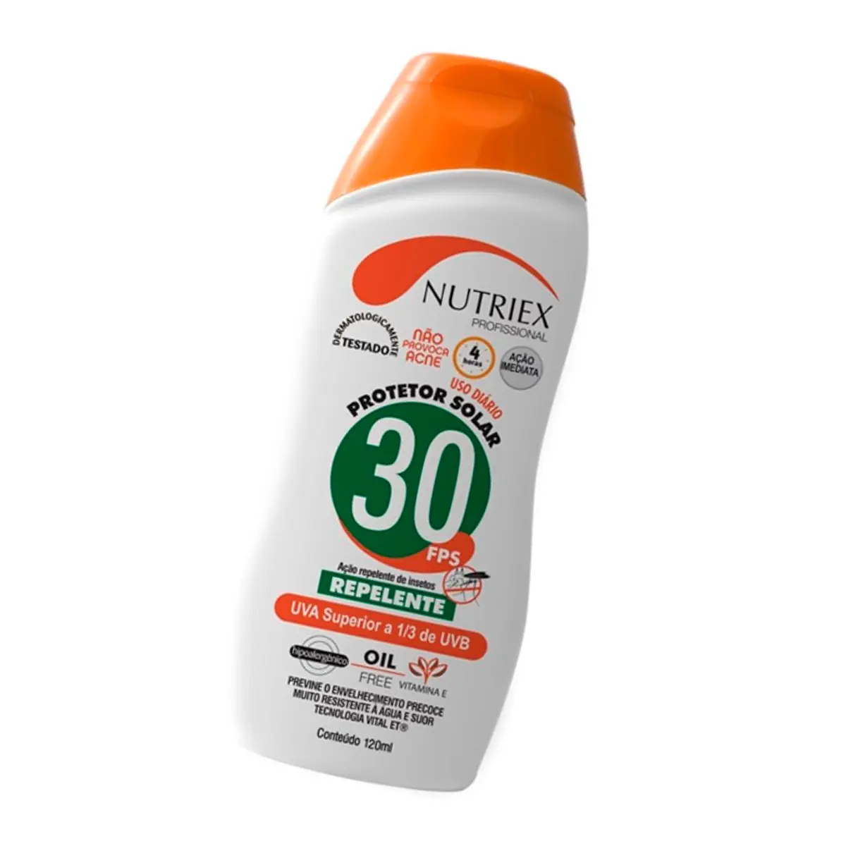 Protetor Solar com Repelente Nutriex Fator 30 Oil Free Bisnaga 120ml