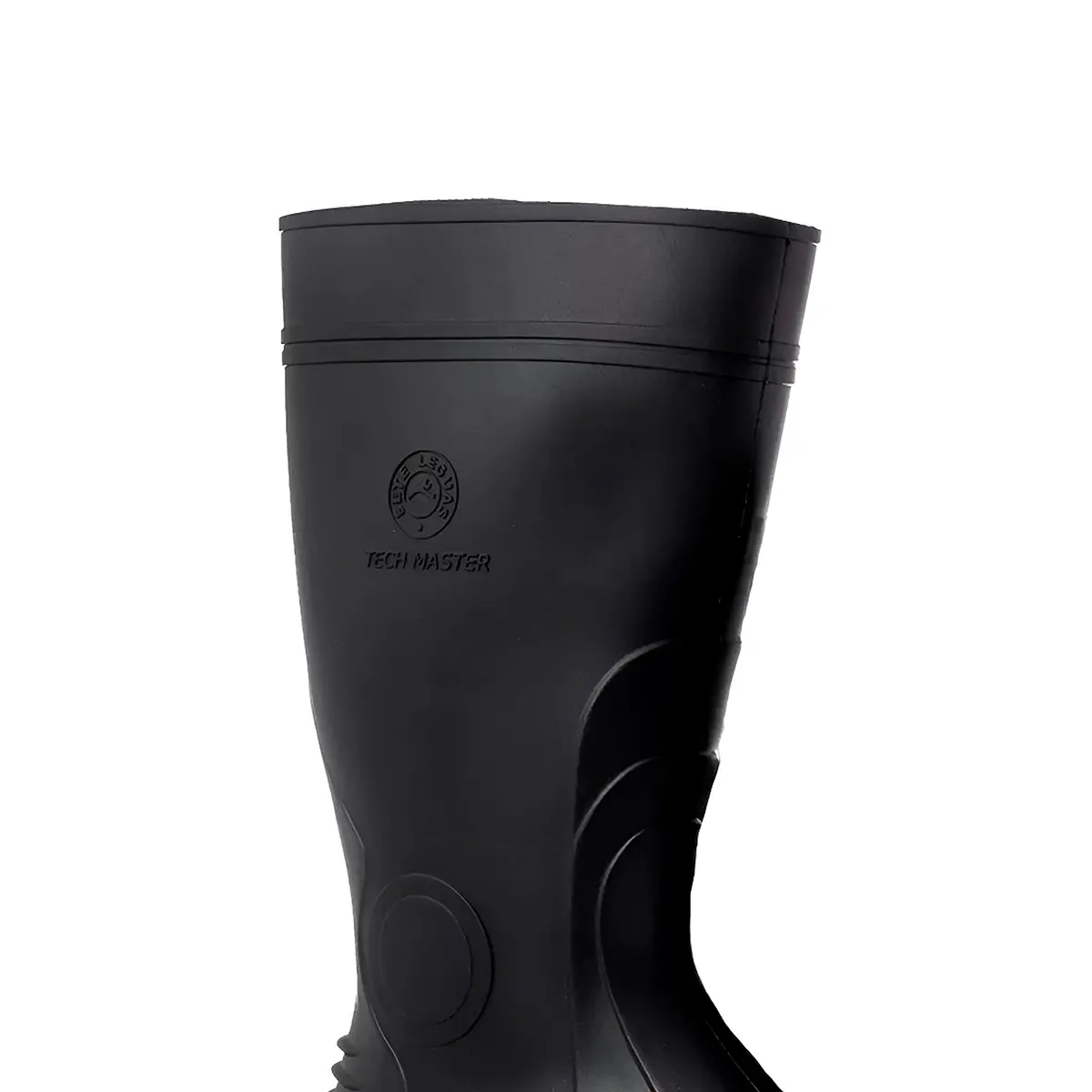 Bota de PVC Tech Master Preta e Vermelha Bico de Aço Sete Léguas
