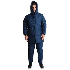 Japona Térmica para Câmera Fria Manta 300 Azul Com Zíper e Botão Maicol