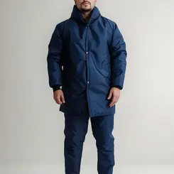Japona Térmica para Câmera Fria Manta 300 Azul Com Zíper e Botão Maicol
