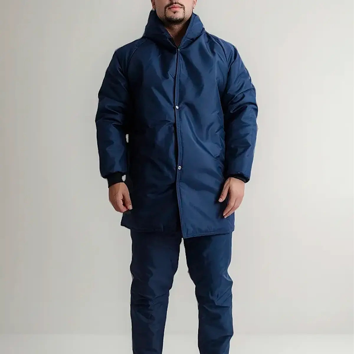 Himeka Japona Térmica para Câmera Fria Manta 300 Azul Com Zíper e Botão