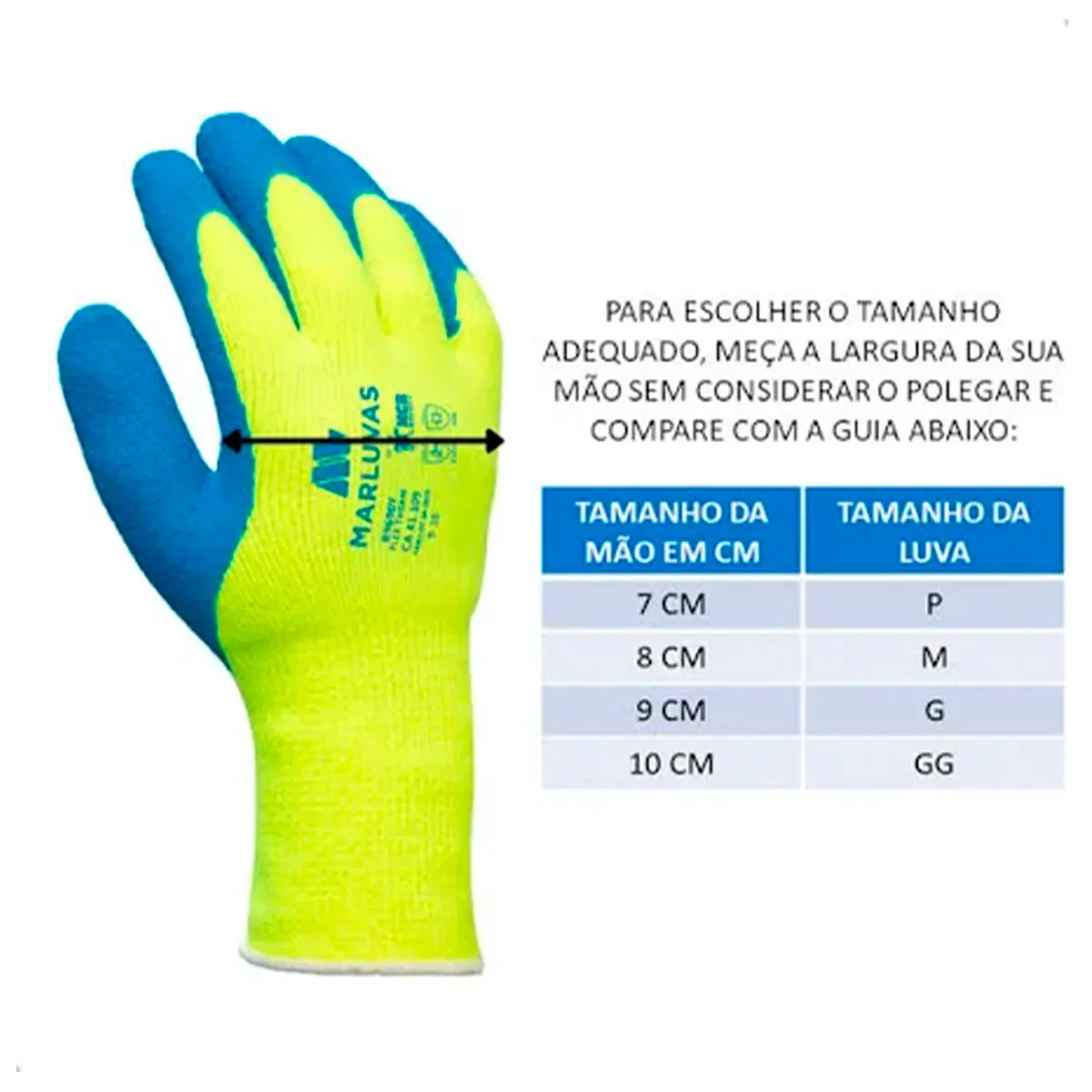 Luva Térmica -35°c Tricotada Flextherm com Banho Latéx Marluvas