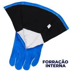 Luva de Couro para Soldador Weld 4501 Alta temperatura Marluvas