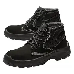 Botina New Prime Marluvas de Amarrar Nobuck Preta 50B26CBBP