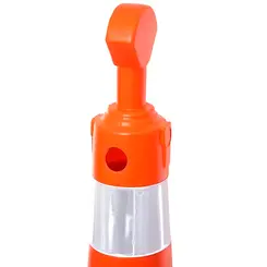 Cone Pirulito Balizador Laranja e Branco - Nalcon