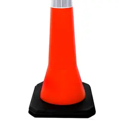 Cone Pirulito Balizador Laranja e Branco - Nalcon