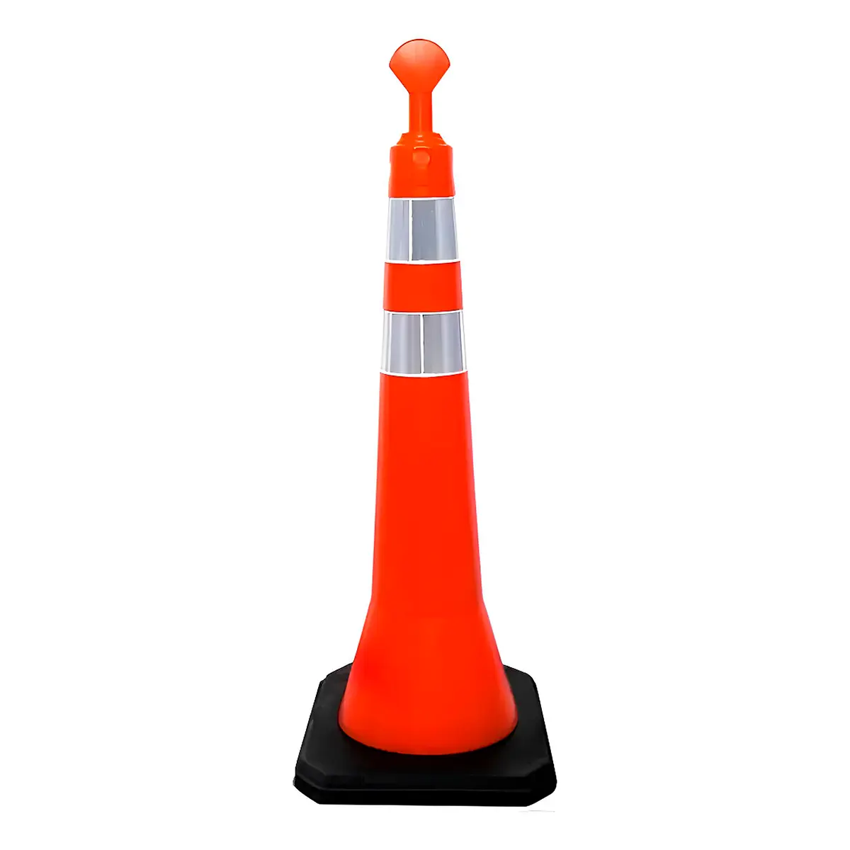 Cone Pirulito Balizador Laranja e Branco - Nalcon