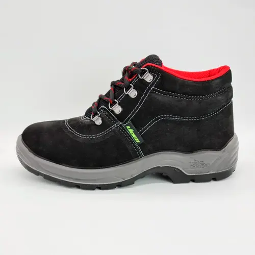 Botina de Amarrar Nobuck Marrom Preto L430 Lider