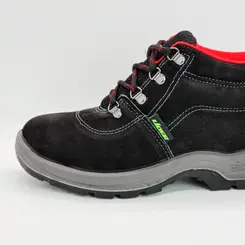 Botina de Amarrar Nobuck Marrom Preto L430 Lider