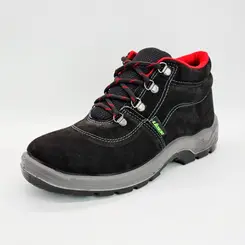 Botina de Amarrar Nobuck Marrom Preto L430 Lider