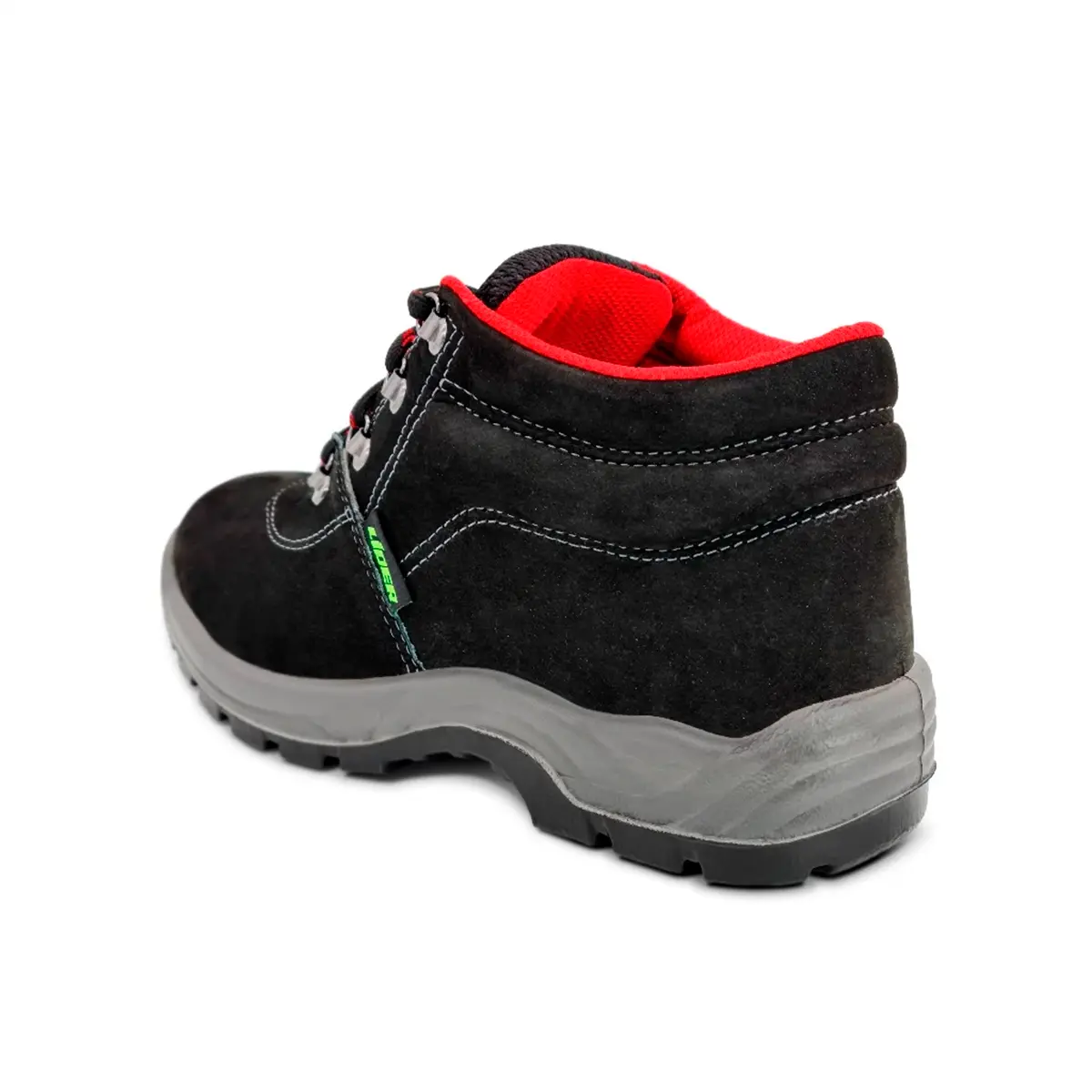 Botina de Amarrar Nobuck Marrom Preto L430 Lider