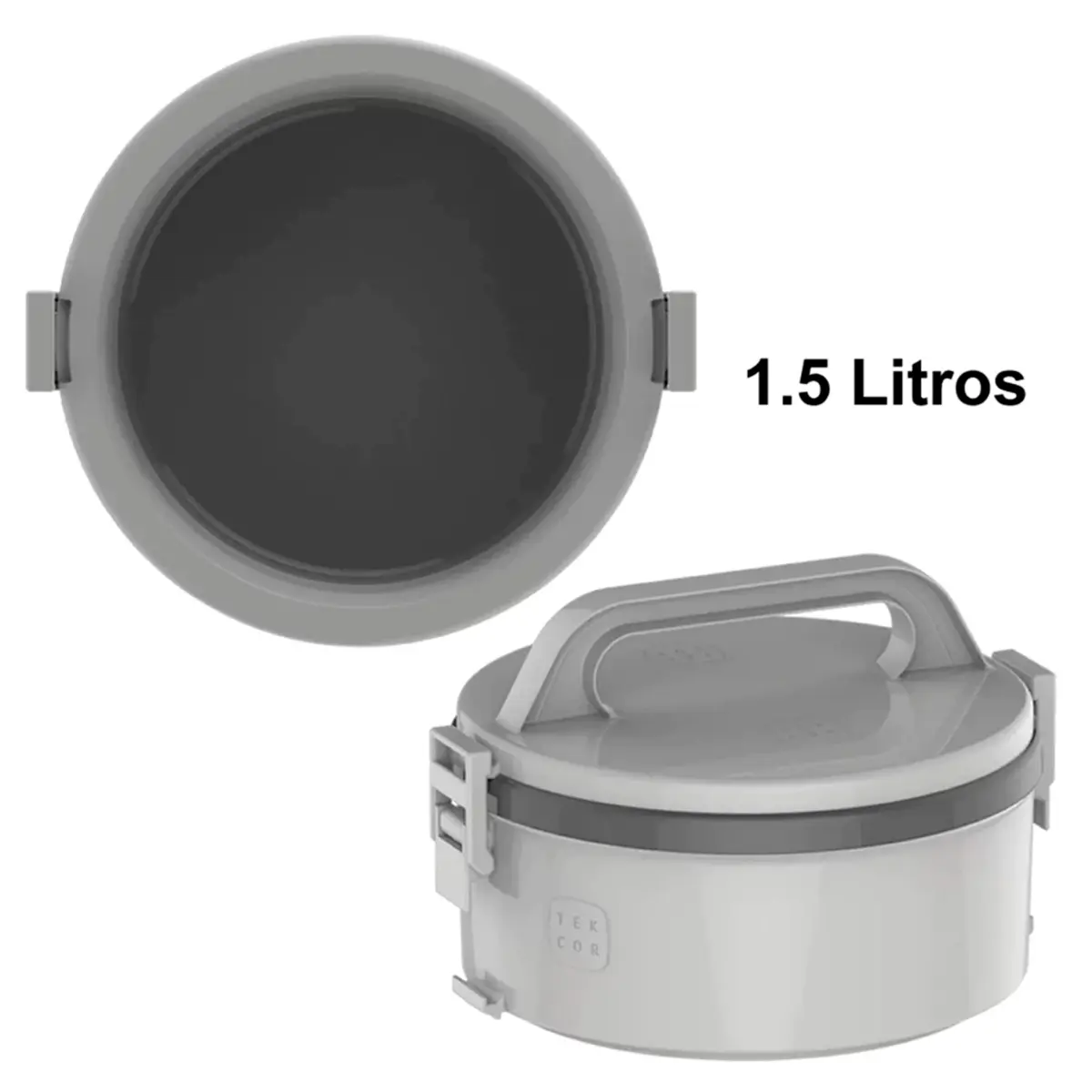 Marmita Teckor 1,5L 1S Cinza - Soprano