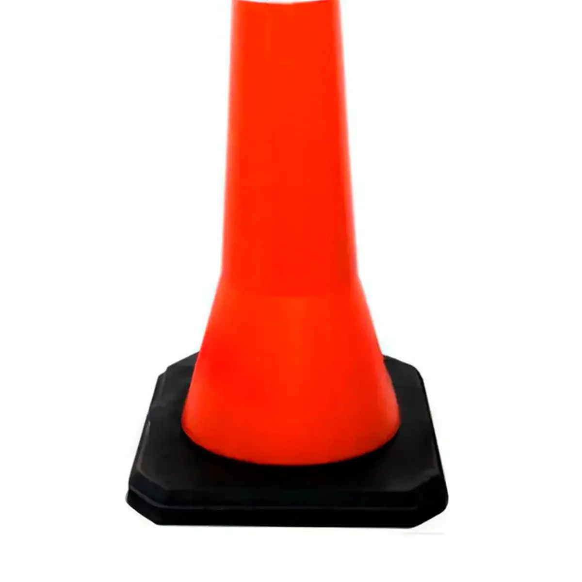 Cone Balizador Pirulito Laranja e Branco - Plastcor - Epis Online