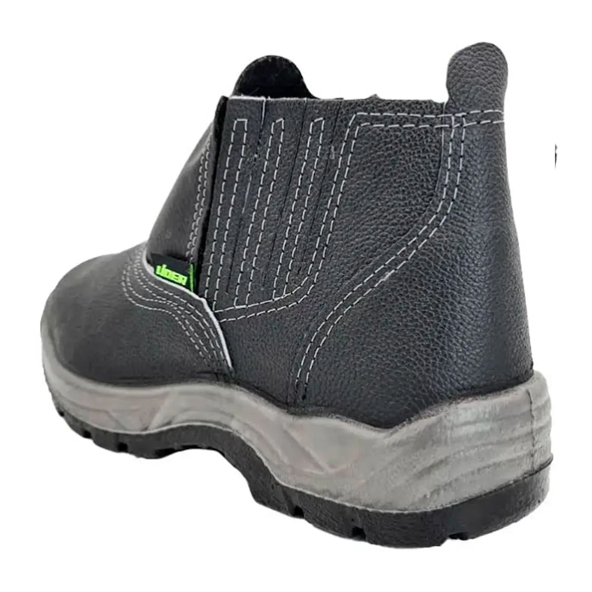Botina Bidensidade Bico de PVC Couro Lider L102