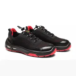 Tênis de Segurança Detroit Eco Preto / Vermelho Bracol