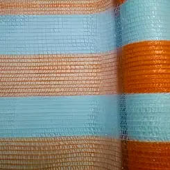 Tela Guarda Corpo Laranja e Branca -1,20x50mts