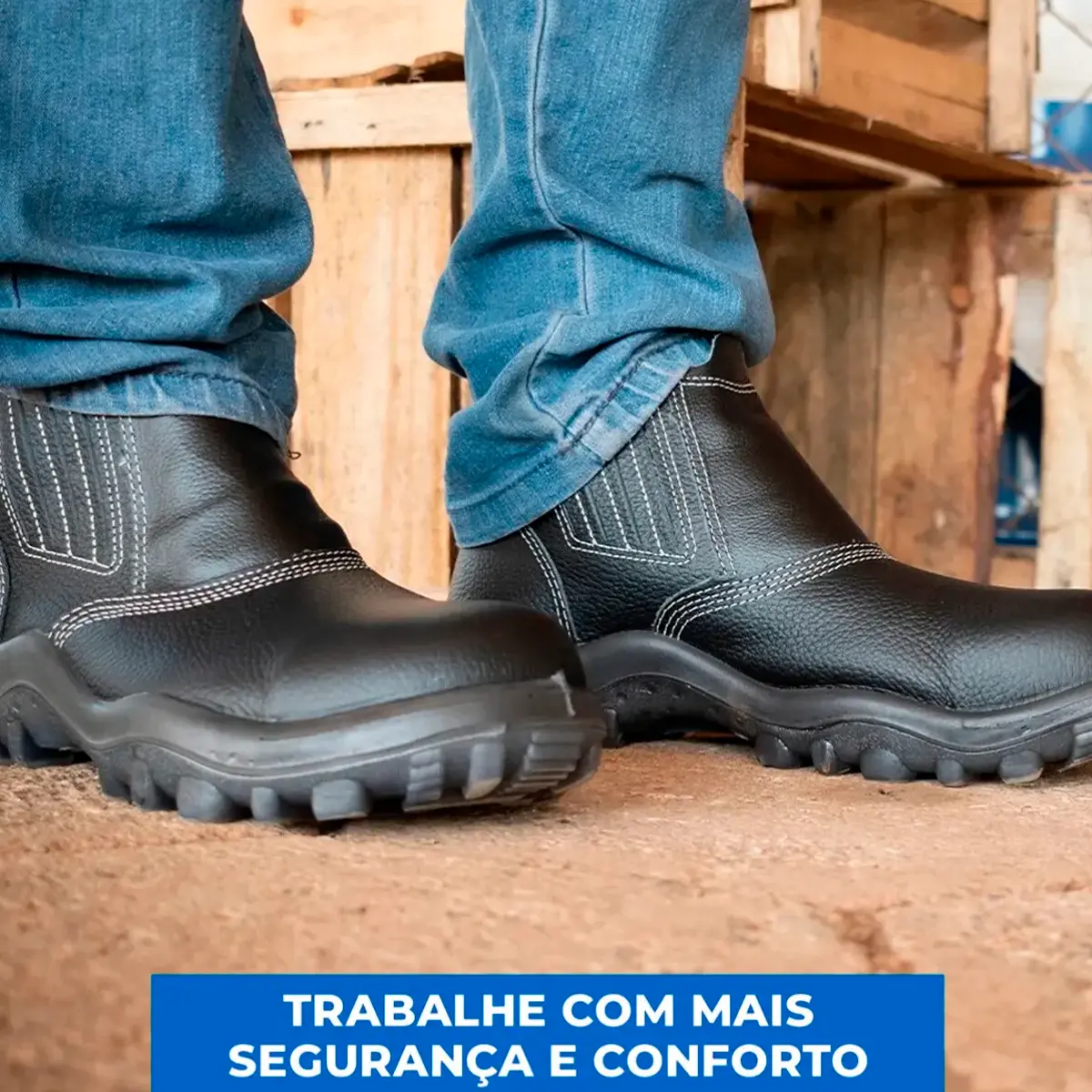 Botina Safetline 4860AC Com Bico de Aço Solado Falcon