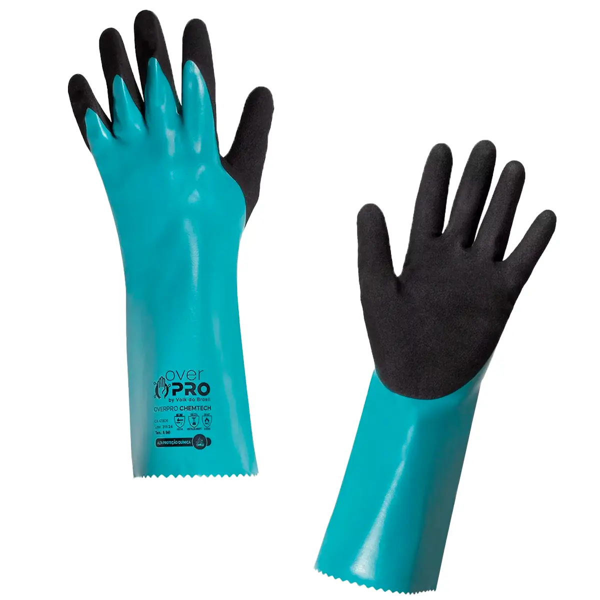 Luva Overpro Chemtech Volk