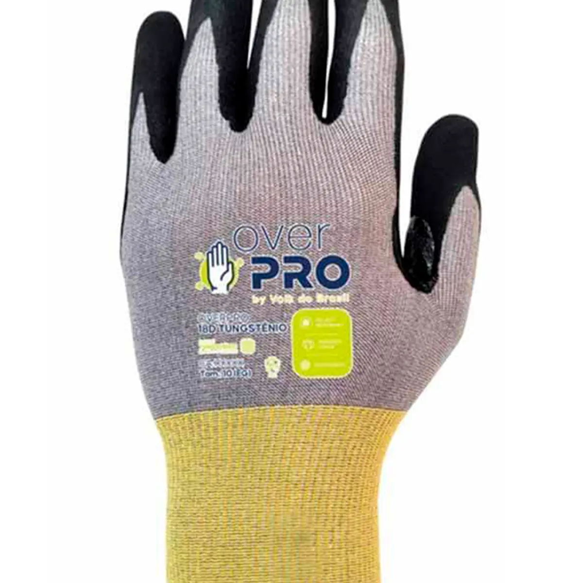 Luva Overpro 18D Tungstenio Volk