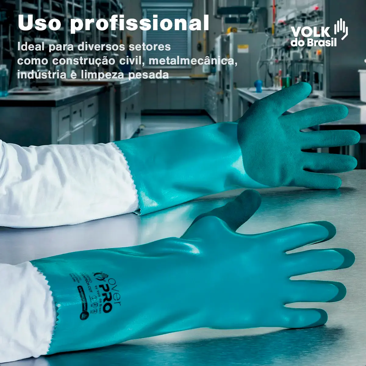 Luva Overpro Chemtech Cut Volk