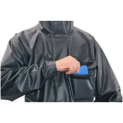 Conjunto PVC Preto Motoqueiro Total Capas